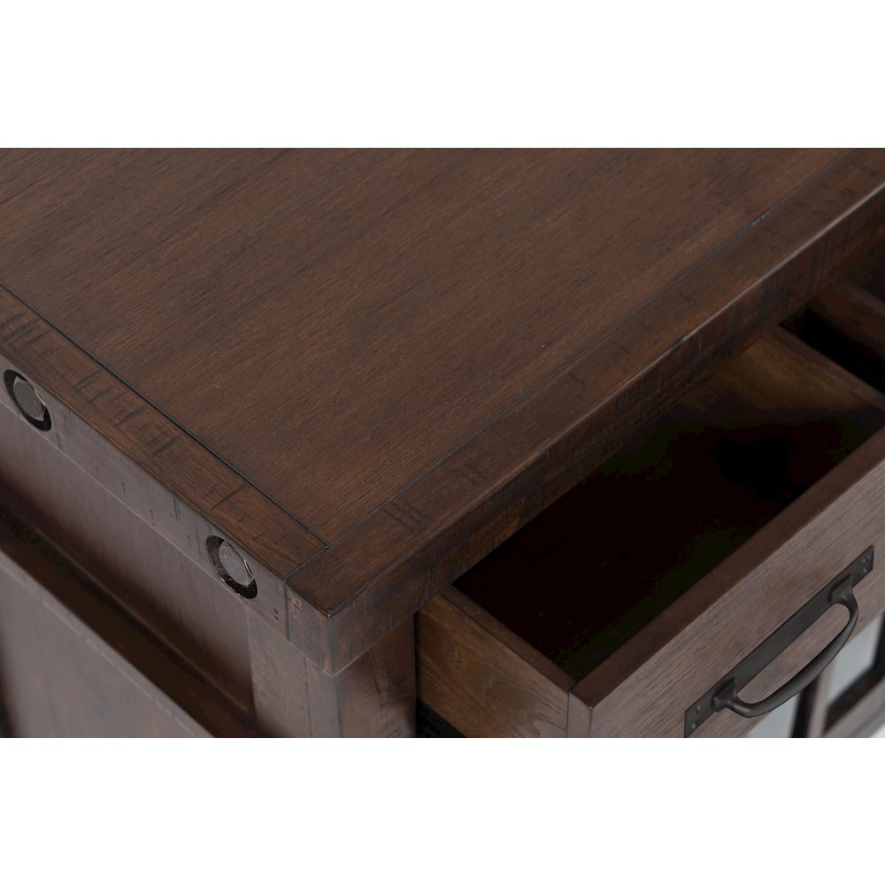 Mission Viejo Distressed 3 Drawer Server. Picture 5