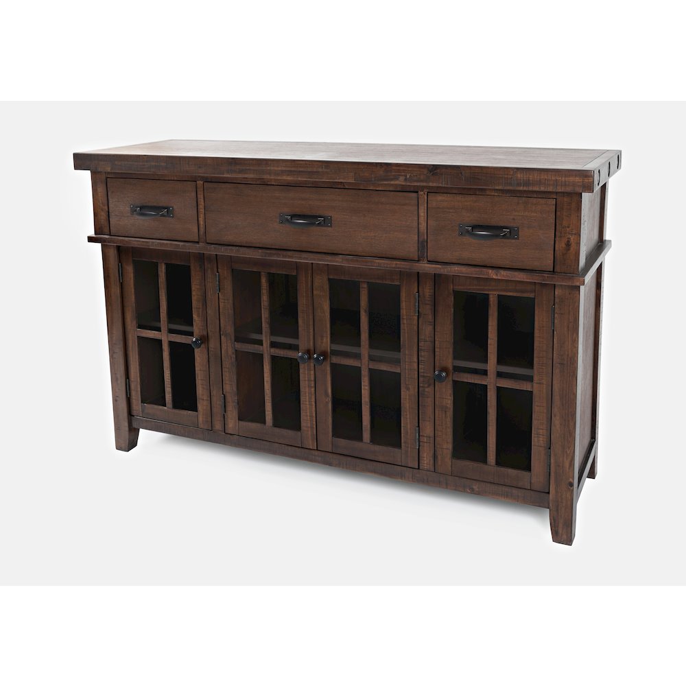 Mission Viejo Distressed 3 Drawer Server. Picture 3