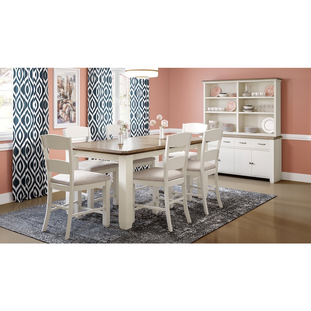 Dana Point Upholstered Ladderback Stool (Set of 2). Picture 6