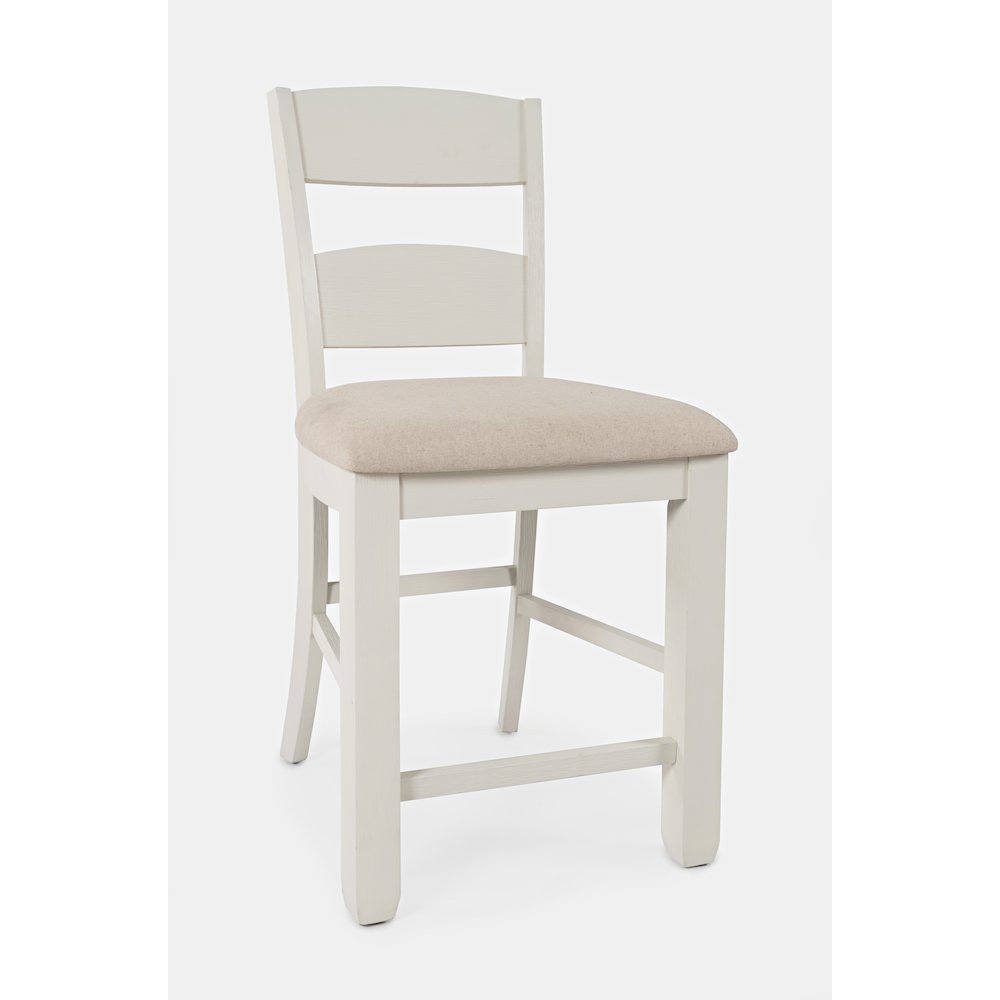 Dana Point Upholstered Ladderback Stool (Set of 2). Picture 3