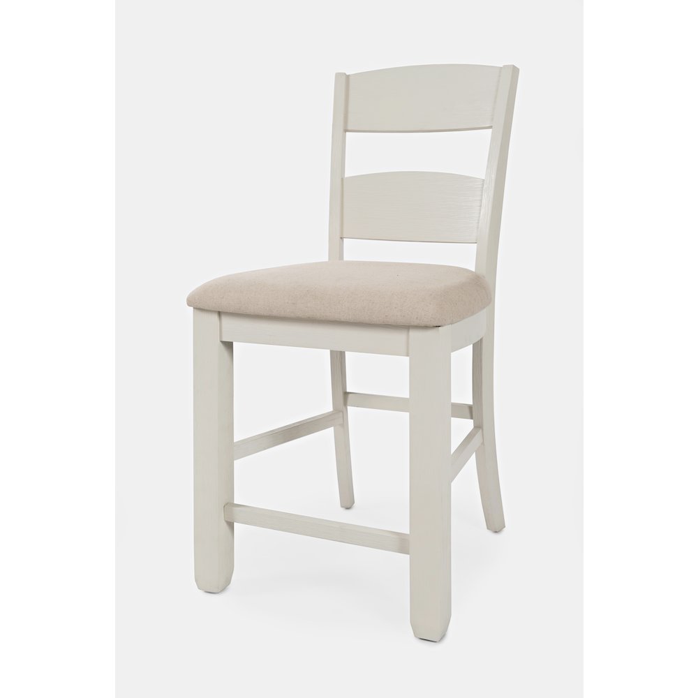 Dana Point Upholstered Ladderback Stool (Set of 2). Picture 2