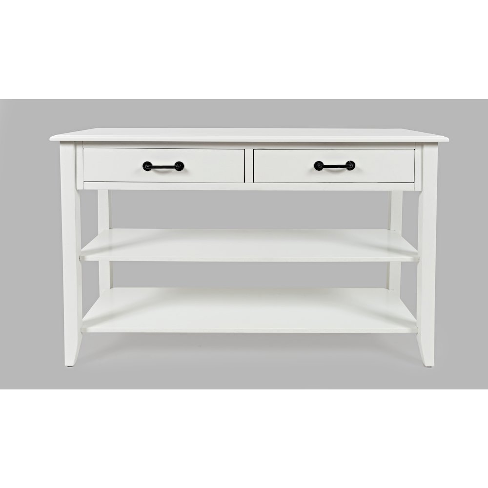 North Fork Acacia 2 Drawer Sofa Table. Picture 1