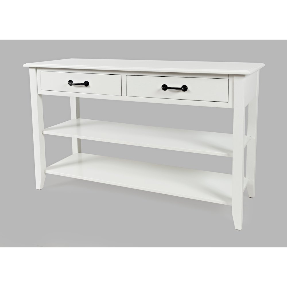 North Fork Acacia 2 Drawer Sofa Table. Picture 2