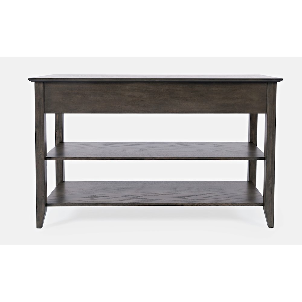 Modern Espresso Traditional 48" Sofa Console Table with Two Drawers. Picture 8
