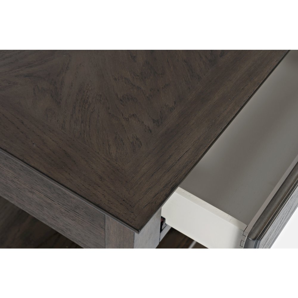 Modern Espresso Traditional 48" Sofa Console Table with Two Drawers. Picture 6