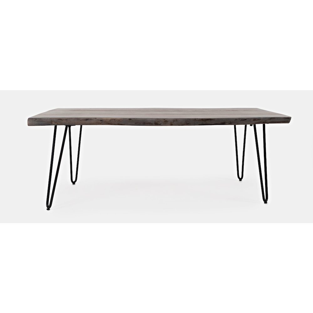 Nature's Edge 50'' Modern Solid Wood Live Edge Coffee Table. Picture 1
