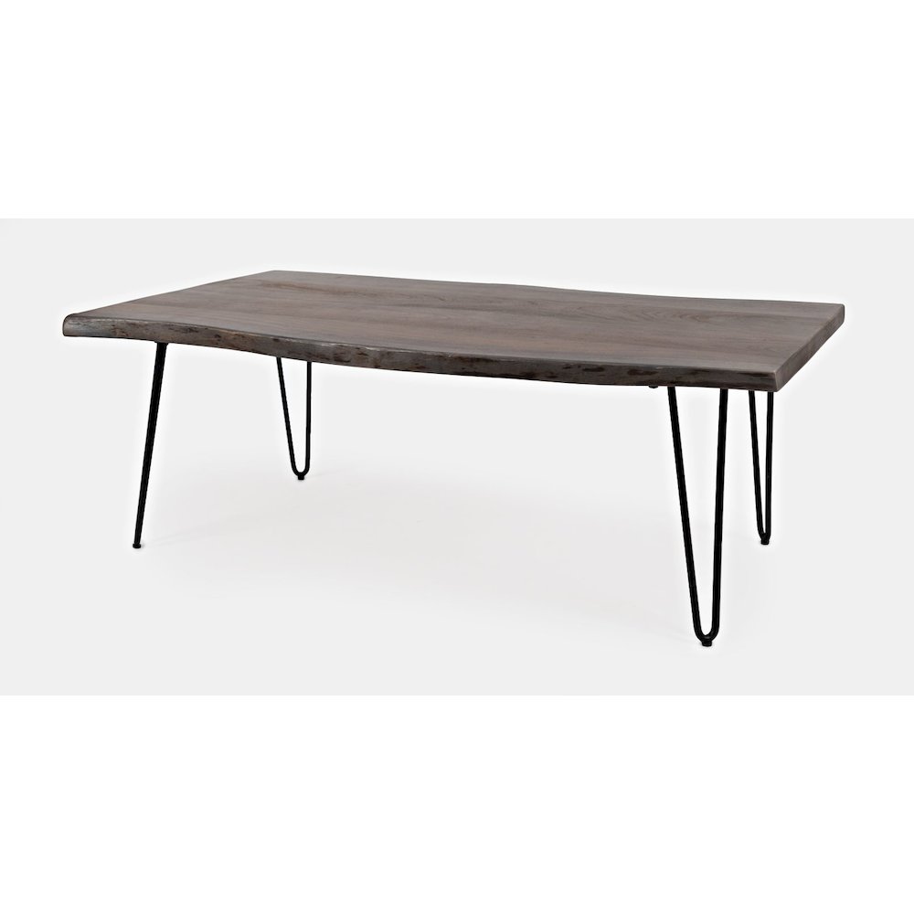 Nature's Edge 50'' Modern Solid Wood Live Edge Coffee Table. Picture 3