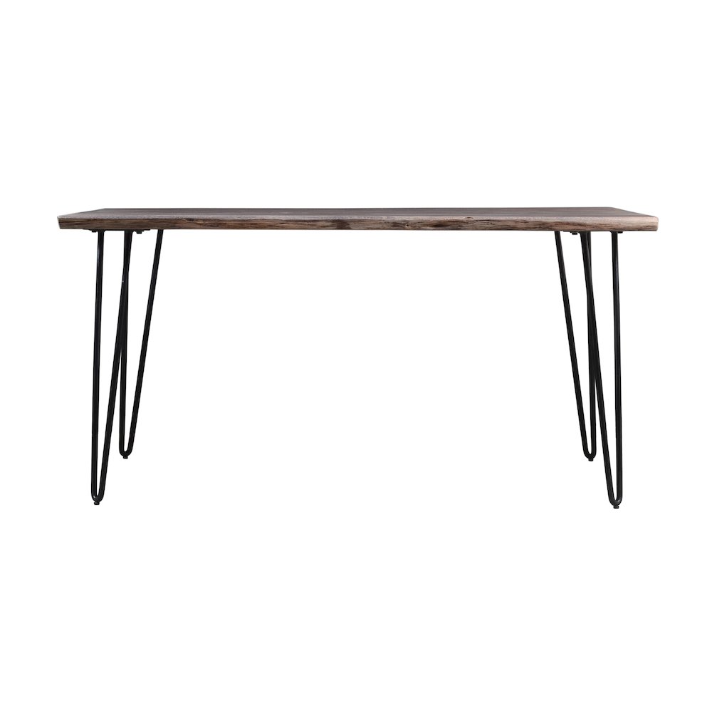 Nature's Edge 60" Solid Wood Modern Live Edge Dining Table. Picture 1