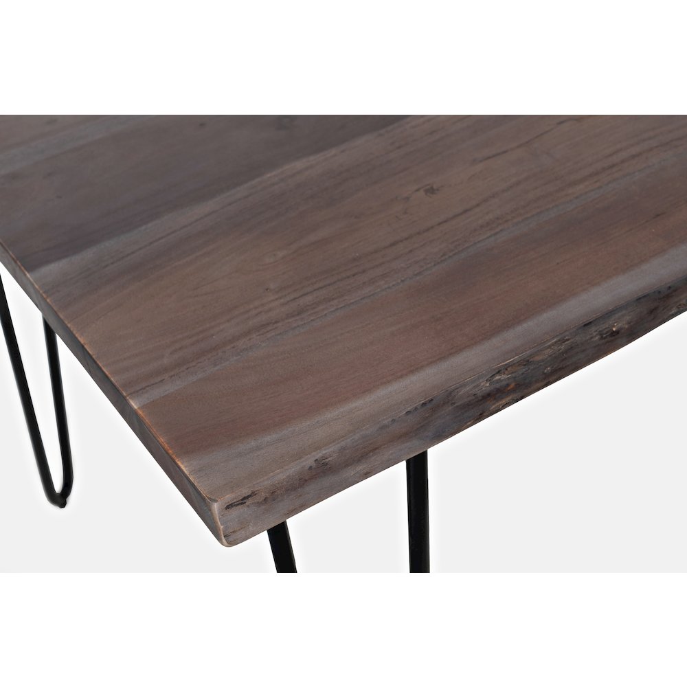Nature's Edge Solid Acacia 79" Modern Live Edge Dining Table. Picture 4