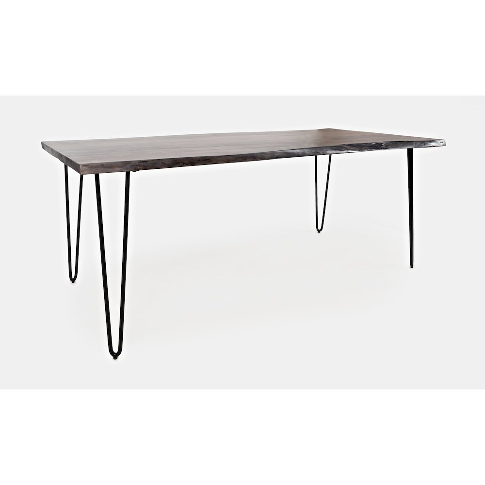 Nature's Edge Solid Acacia 79" Modern Live Edge Dining Table. Picture 4