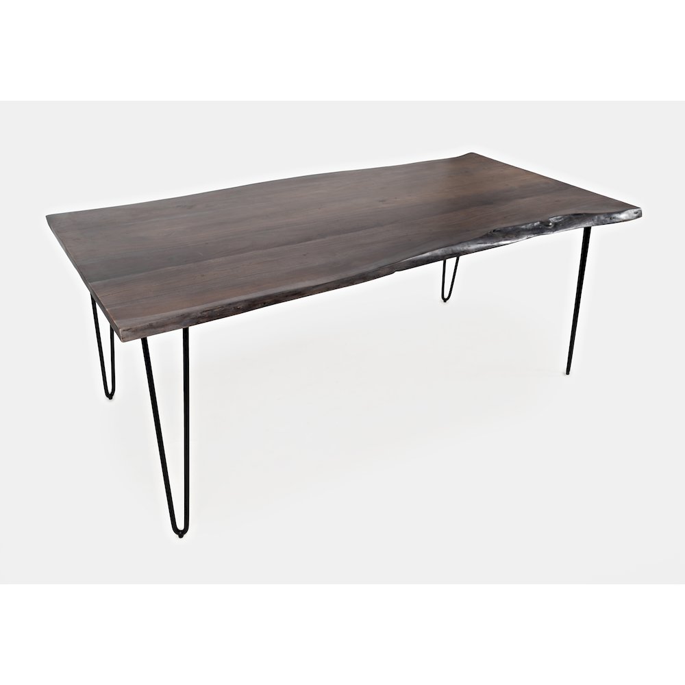 Nature's Edge Solid Acacia 79" Modern Live Edge Dining Table. Picture 2