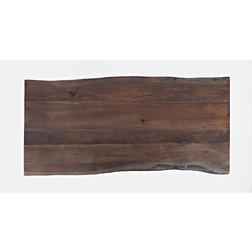 Nature's Edge Solid Acacia 79" Modern Live Edge Dining Table. Picture 6