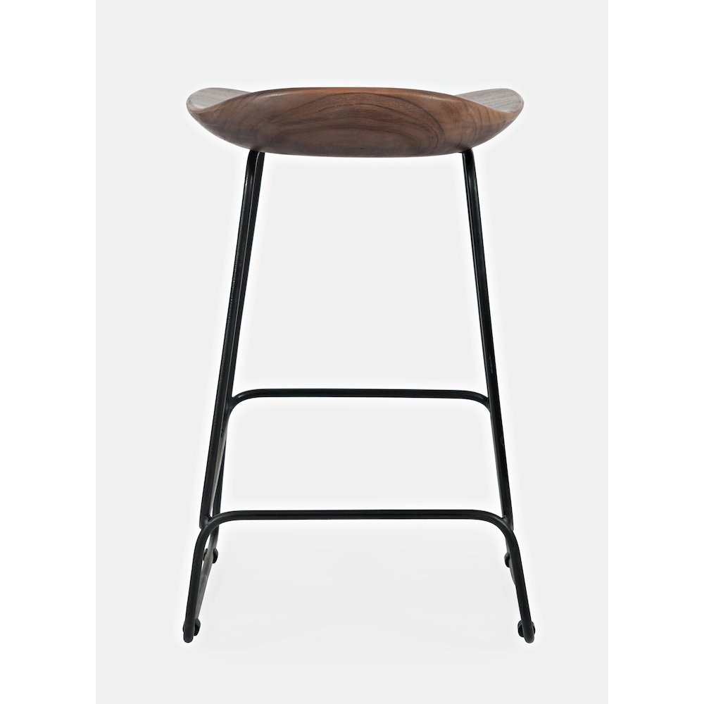 Nature's Edge Solid Acacia Counter Height Backless Stool (Set of 2). Picture 6