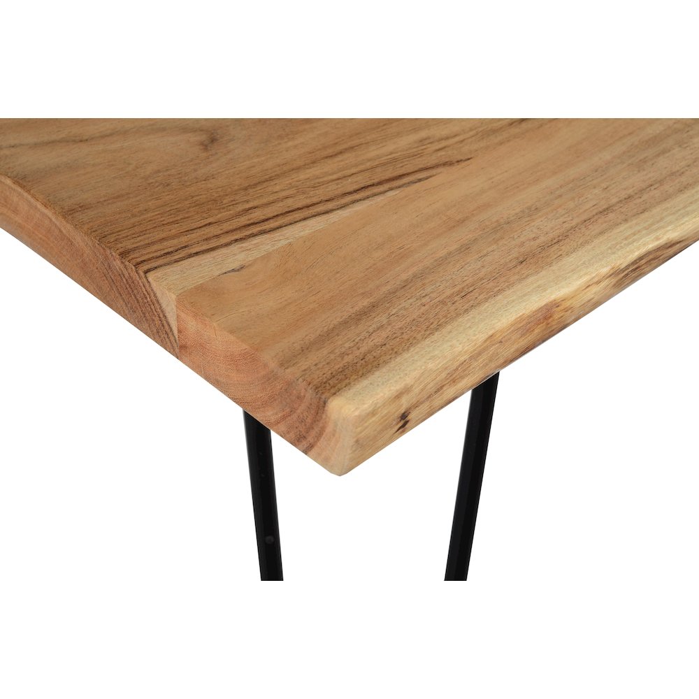 Nature's Edge Solid Acacia Desk with Drawer. Picture 4