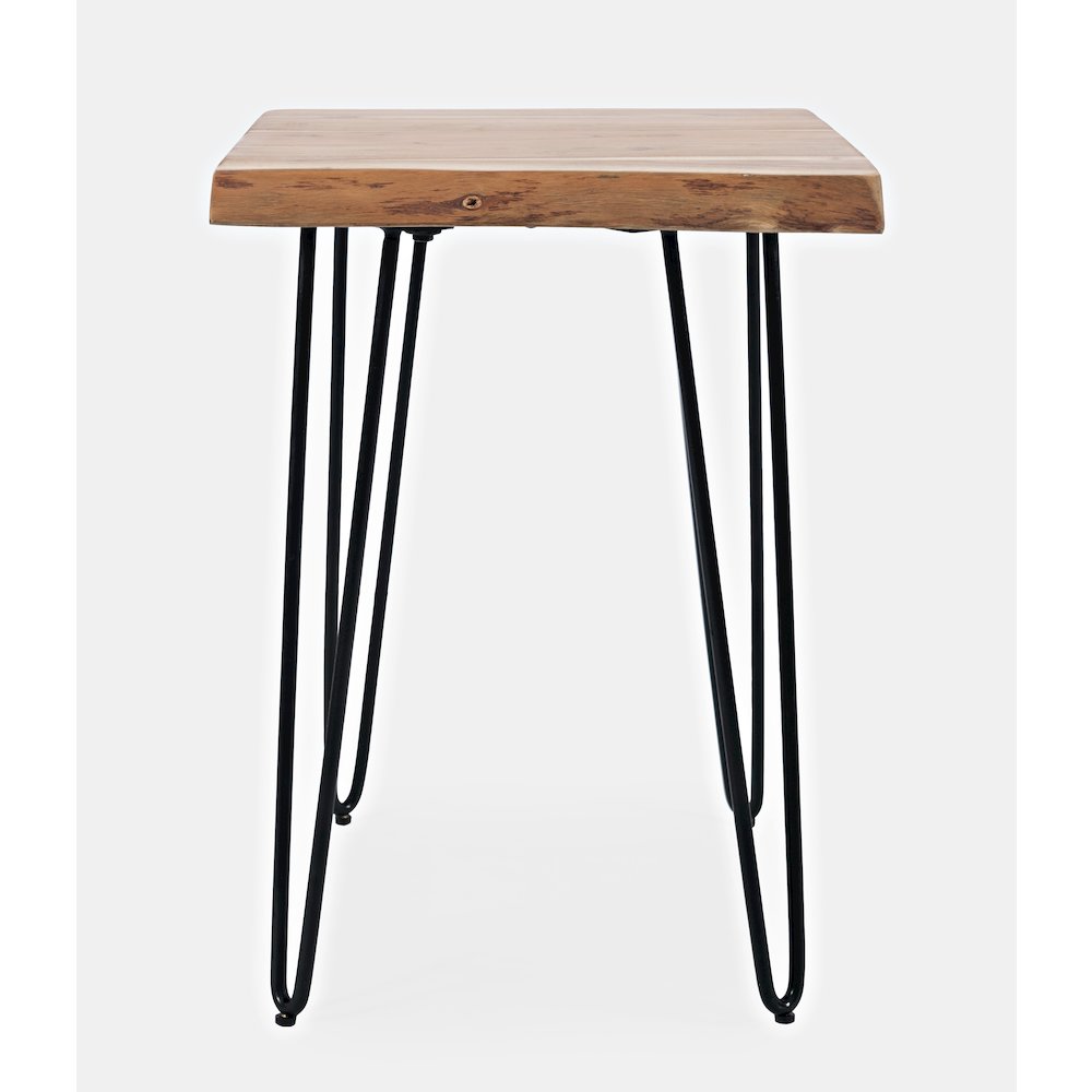 Nature's Edge Solid Acacia Chairside Table. Picture 1