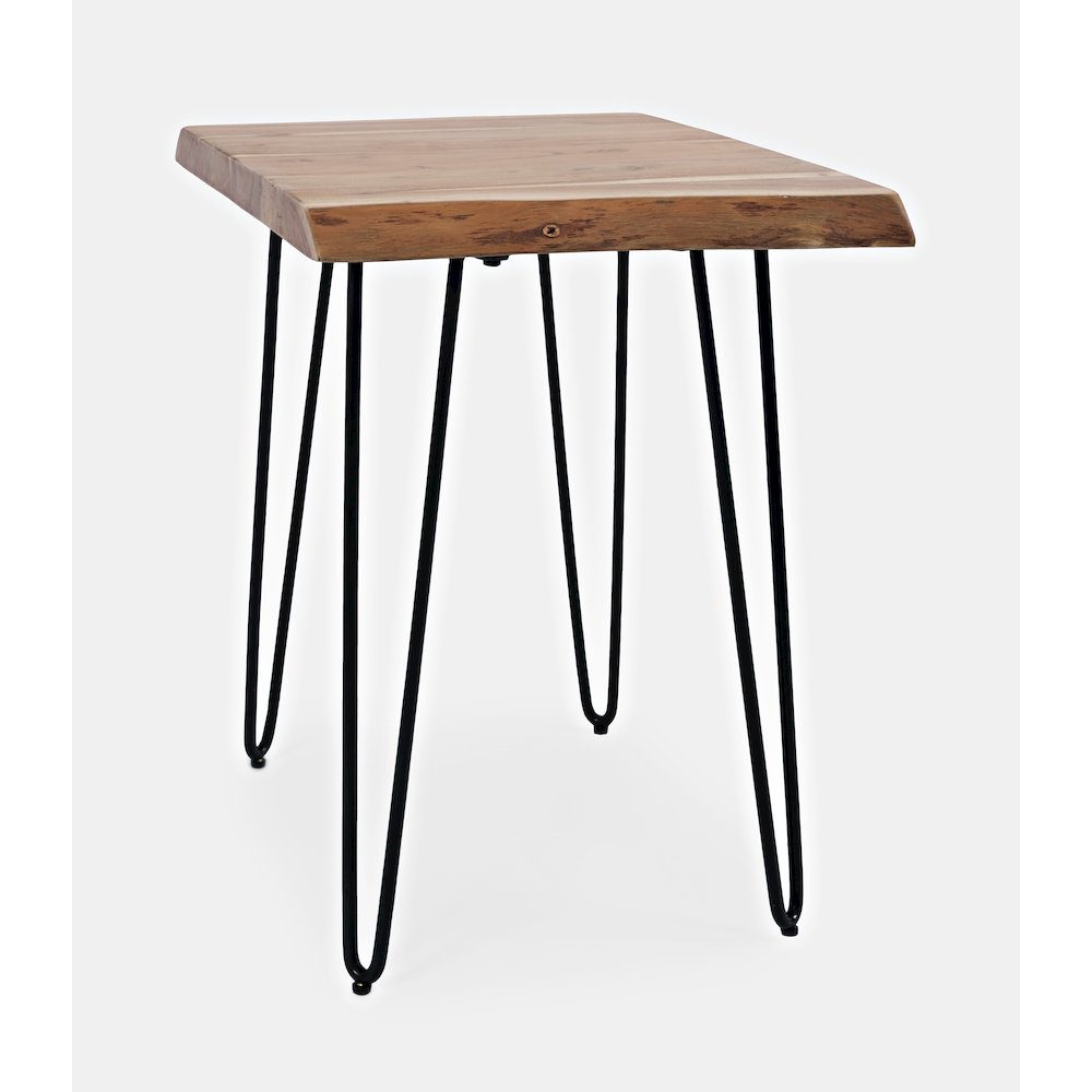 Nature's Edge Solid Acacia Chairside Table. Picture 3