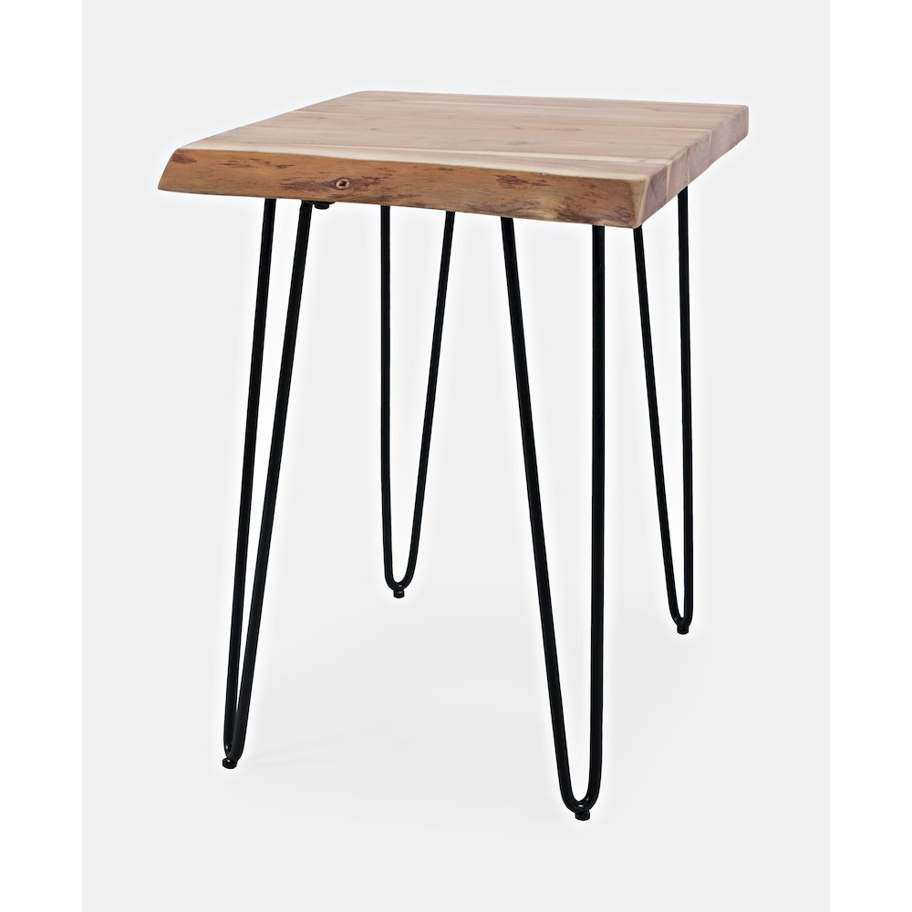 Nature's Edge Solid Acacia Chairside Table. Picture 2