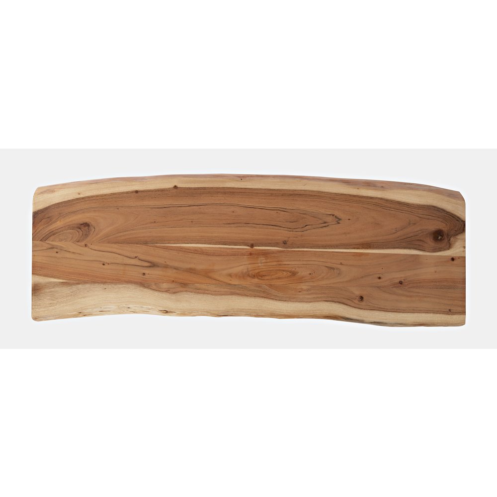 Nature's Edge 48'' Modern Solid Wood Live Edge Bench. Picture 5