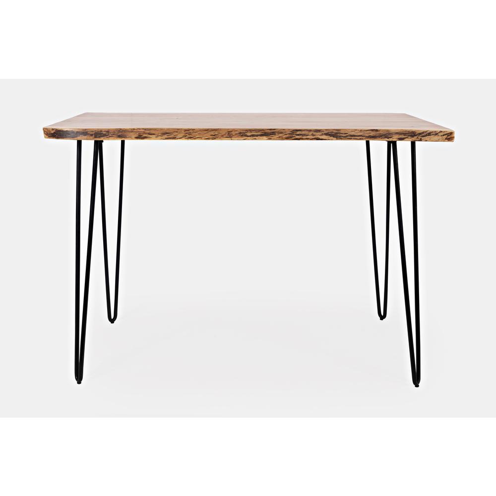 Brown Acacia and Metal Counter Height Dining Table for Kitchen or Dining Room. Picture 1