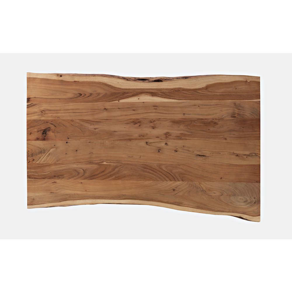 Nature's Edge 60" Solid Wood Modern Live Edge Dining Table. Picture 4