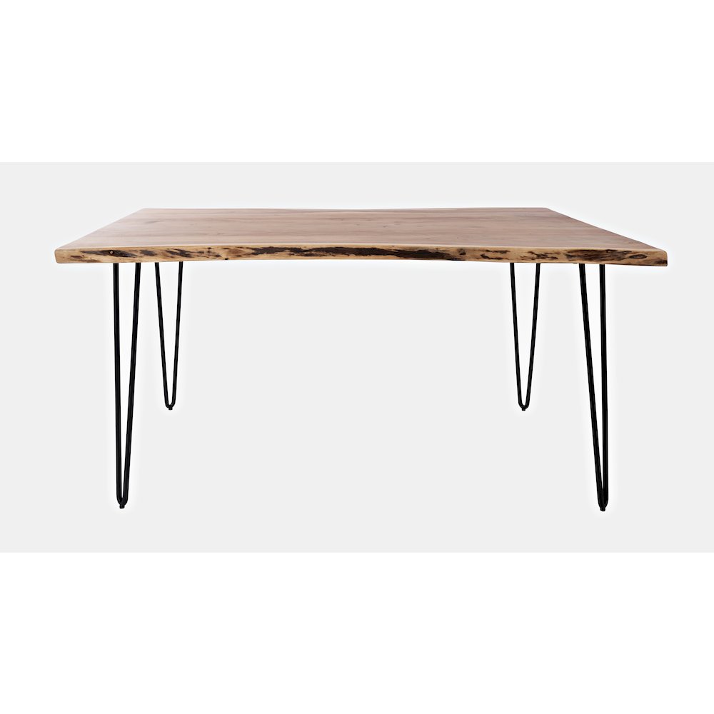Nature's Edge 60" Solid Wood Modern Live Edge Dining Table. Picture 1