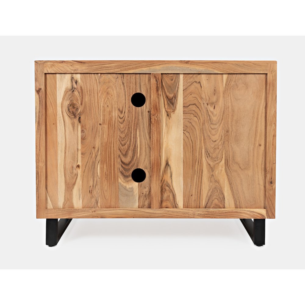 Geometrix 43" Modern Abstract Cube Style Accent Cabinet. Picture 9