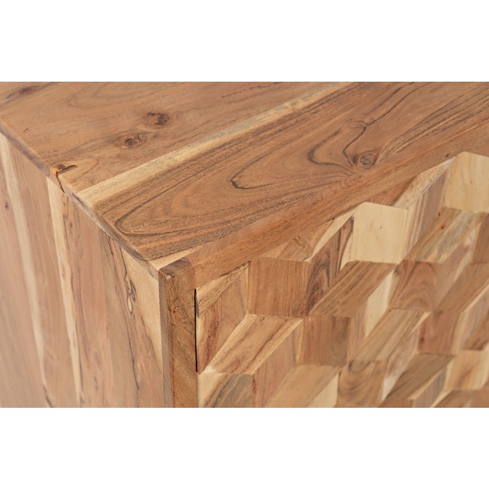 Geometrix 43" Modern Abstract Cube Style Accent Cabinet. Picture 5