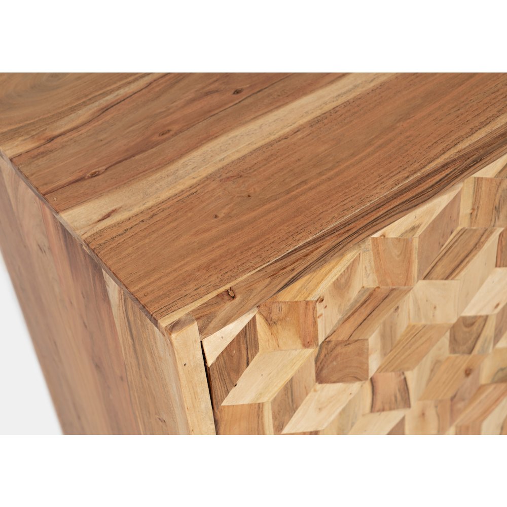 Geometrix 63" Modern Abstract Cube Style Accent Cabinet. Picture 10