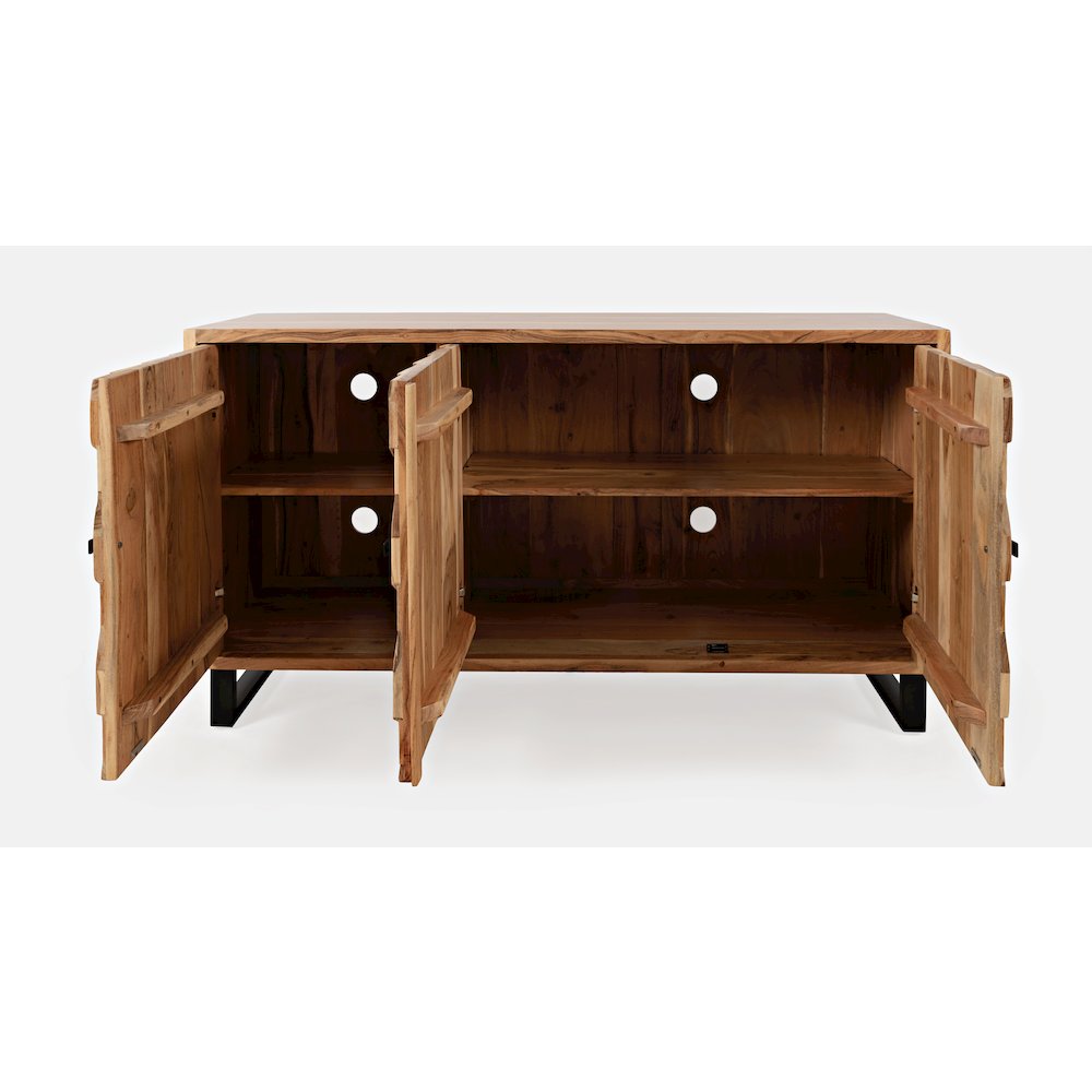 Geometrix 63" Modern Abstract Cube Style Accent Cabinet. Picture 7
