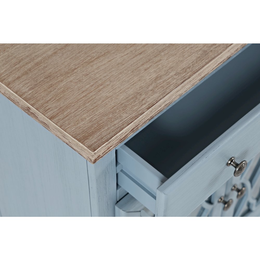 Aurora Hills Country Wire-Brushed 2 Door Accent Chest. Picture 4