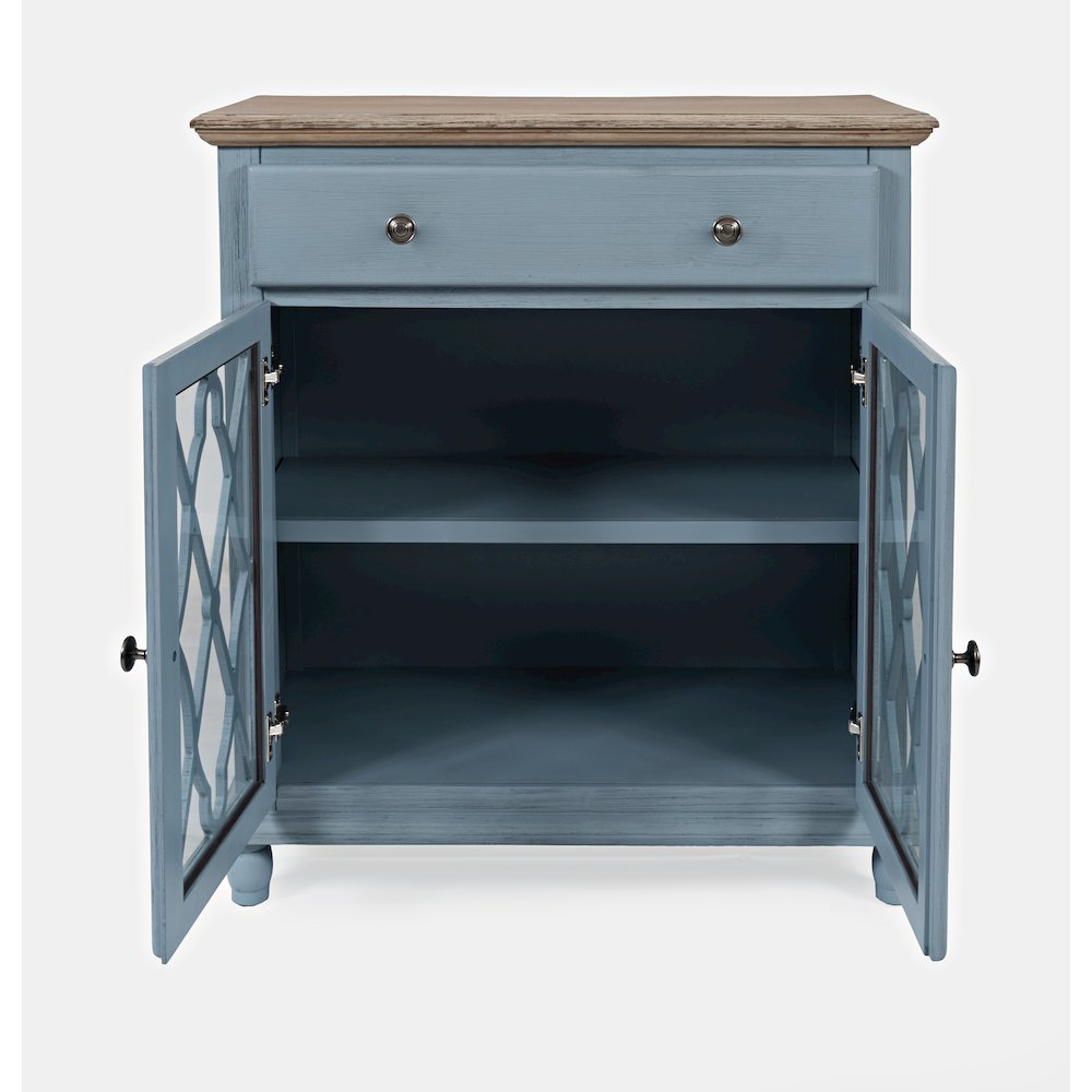 Aurora Hills Country Wire-Brushed 2 Door Accent Chest. Picture 6