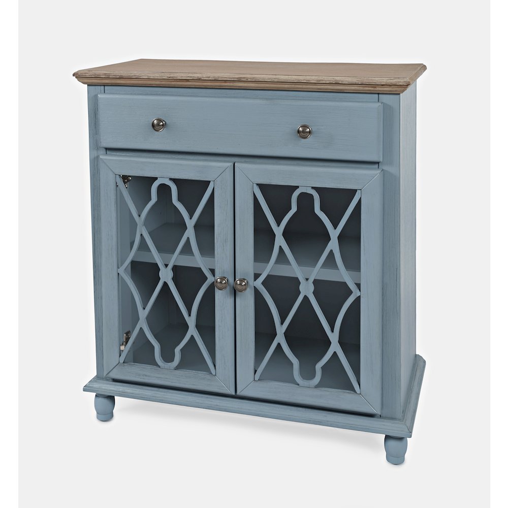 Aurora Hills Country Wire-Brushed 2 Door Accent Chest. Picture 2