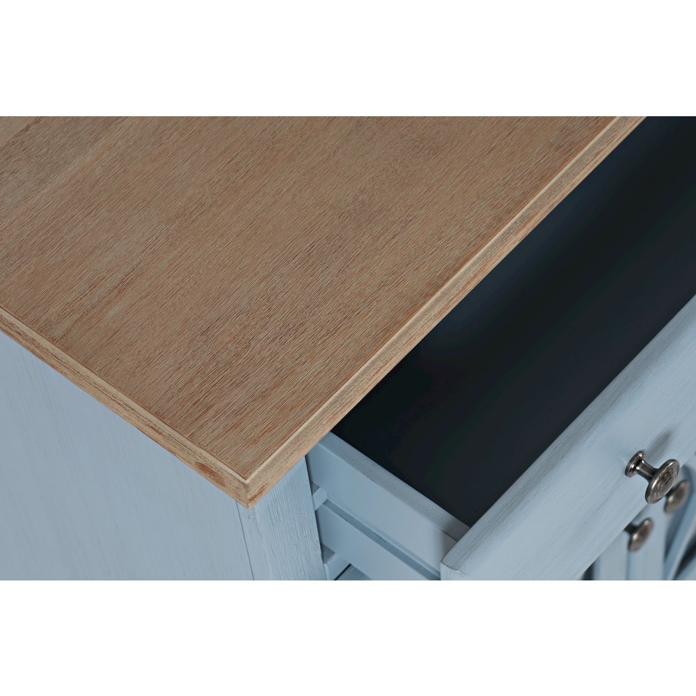 Aurora Hills Country Wire-Brushed 4 Door Accent Chest. Picture 4