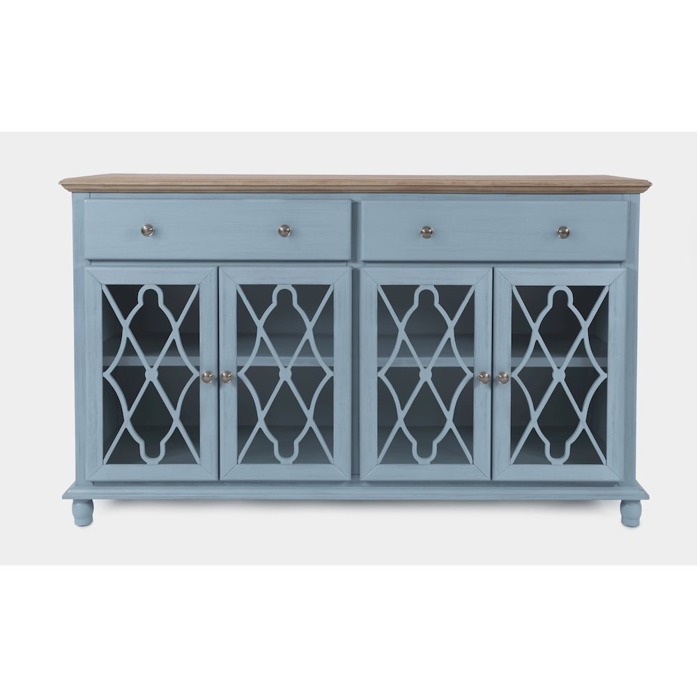Aurora Hills Country Wire-Brushed 4 Door Accent Chest. Picture 1