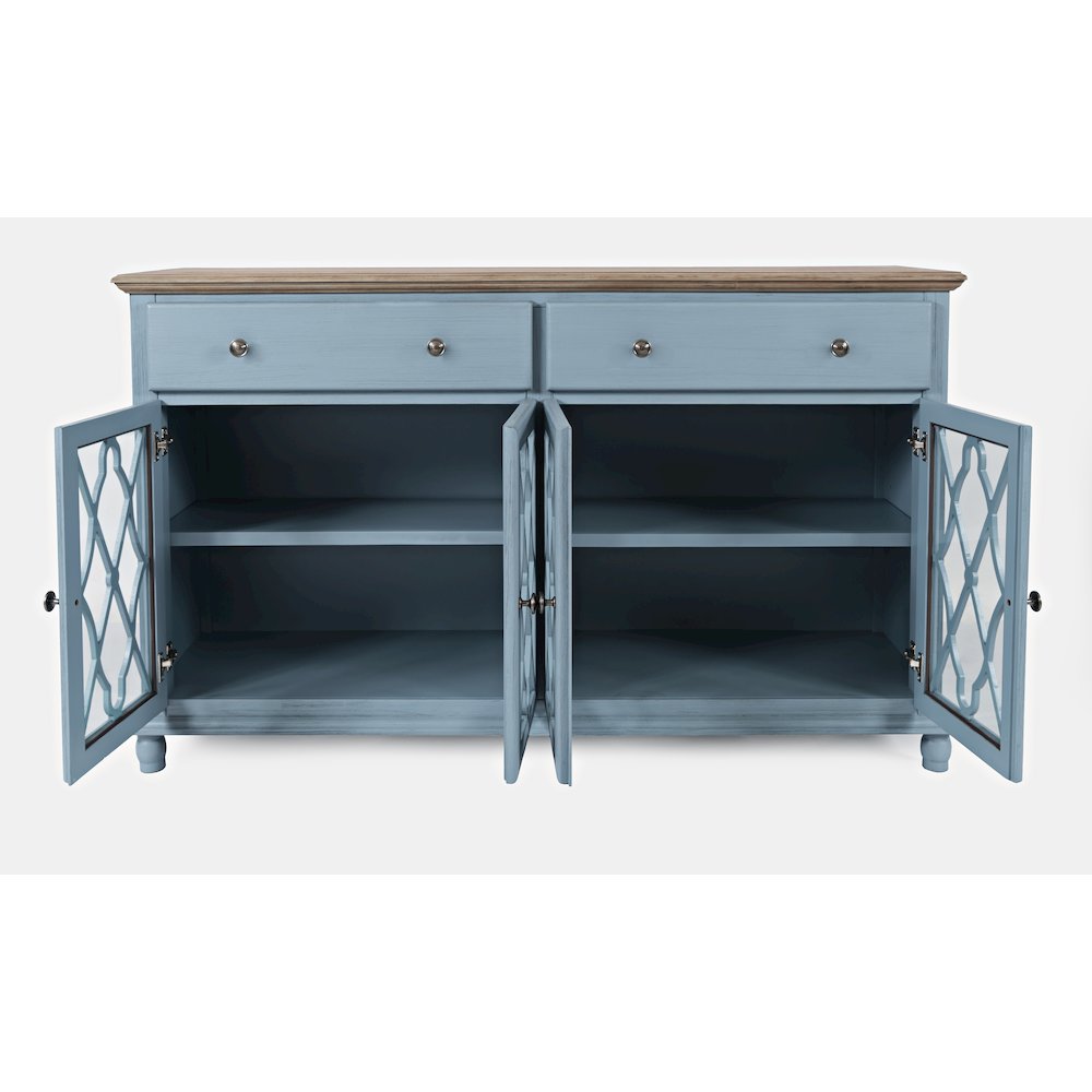 Aurora Hills Country Wire-Brushed 4 Door Accent Chest. Picture 6