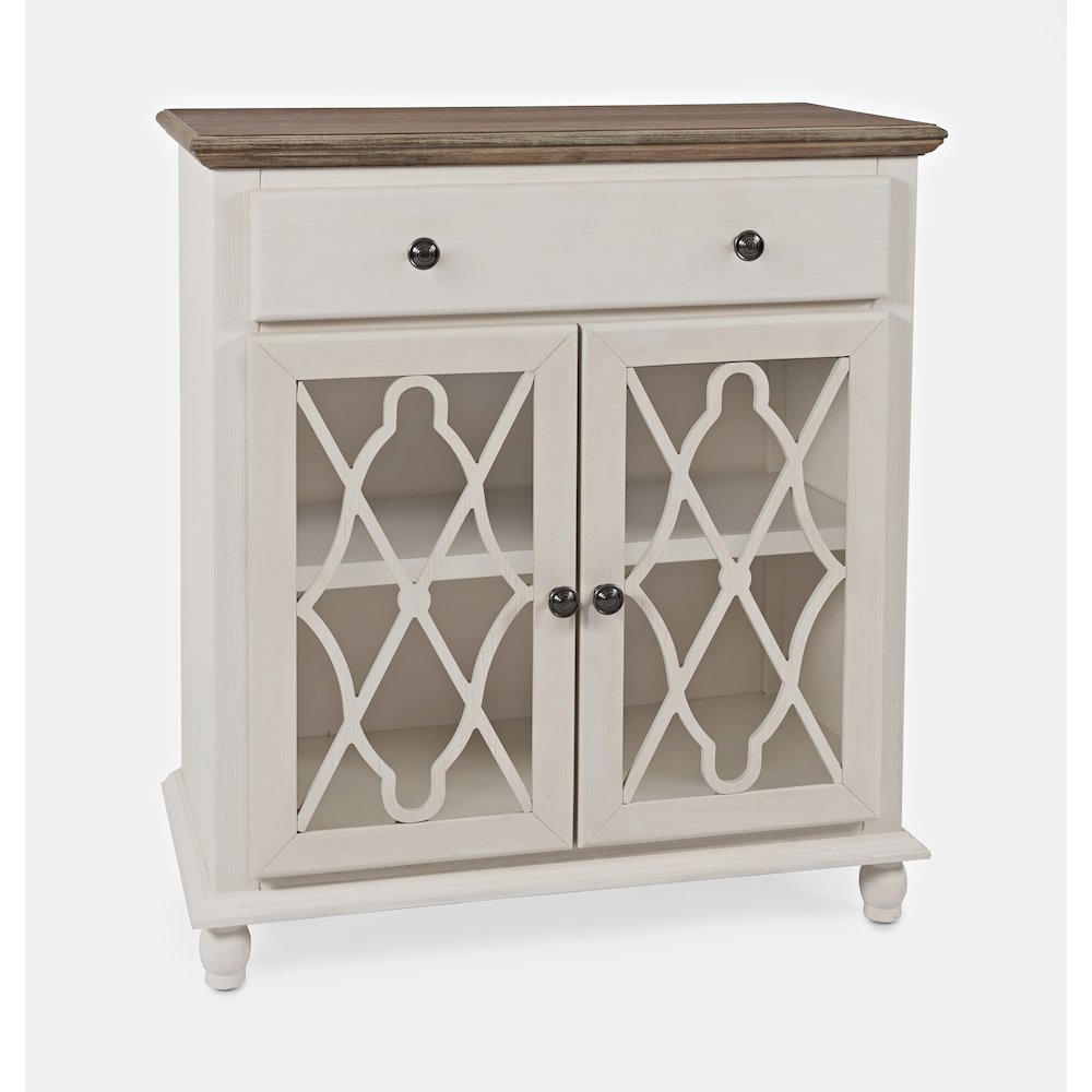Aurora Hills Country Wire-Brushed 2 Door Accent Chest. Picture 3