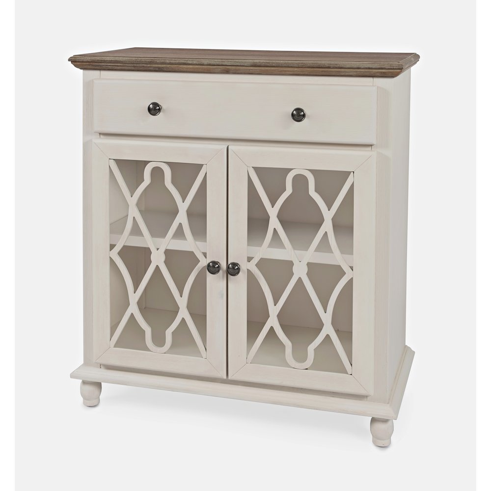 Aurora Hills Country Wire-Brushed 2 Door Accent Chest. Picture 2