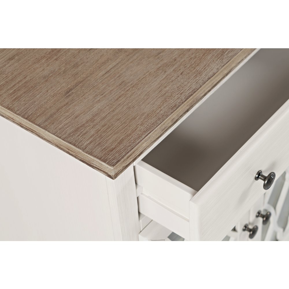 Aurora Hills Country Wire-Brushed 4 Door Accent Chest. Picture 6
