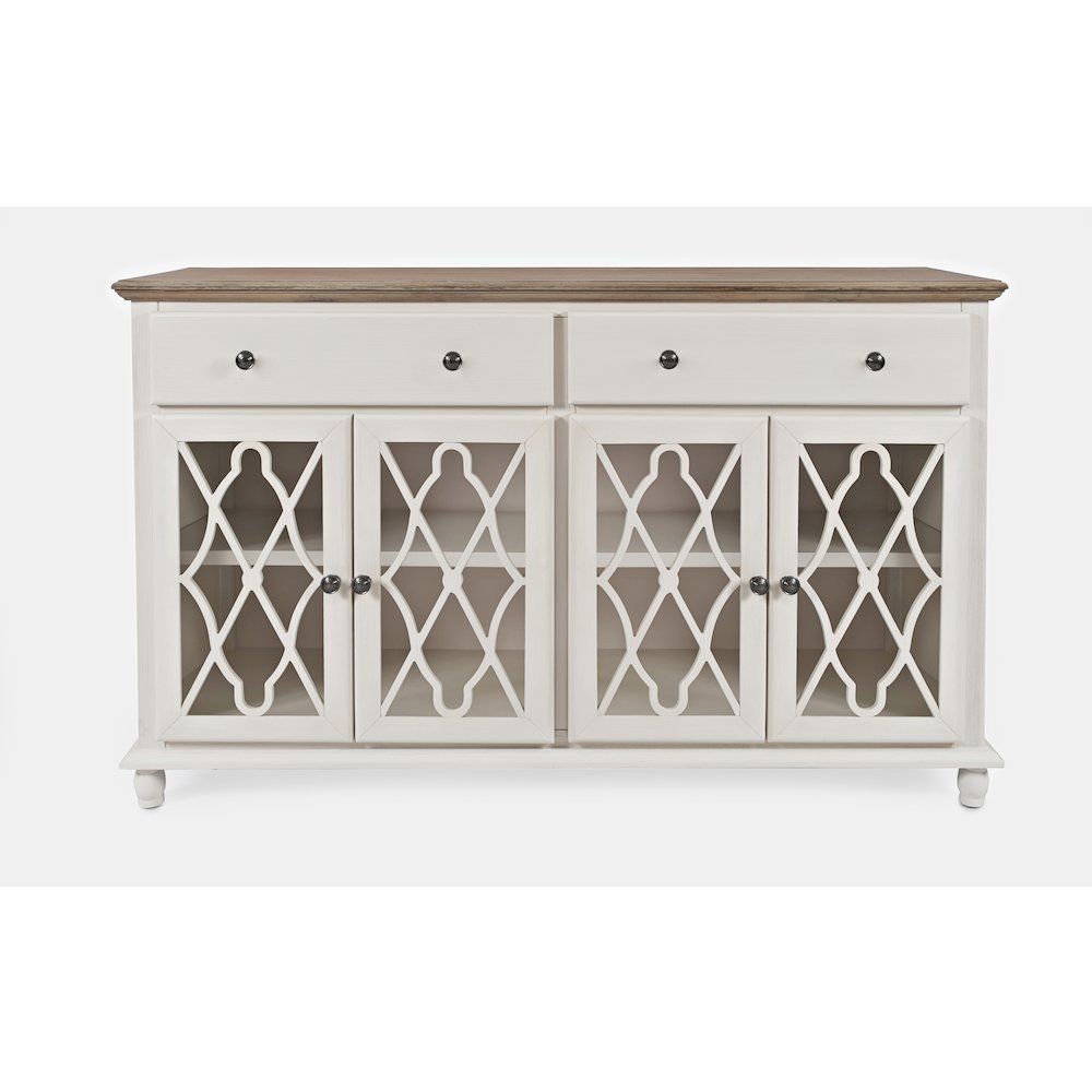 Aurora Hills Country Wire-Brushed 4 Door Accent Chest. Picture 1