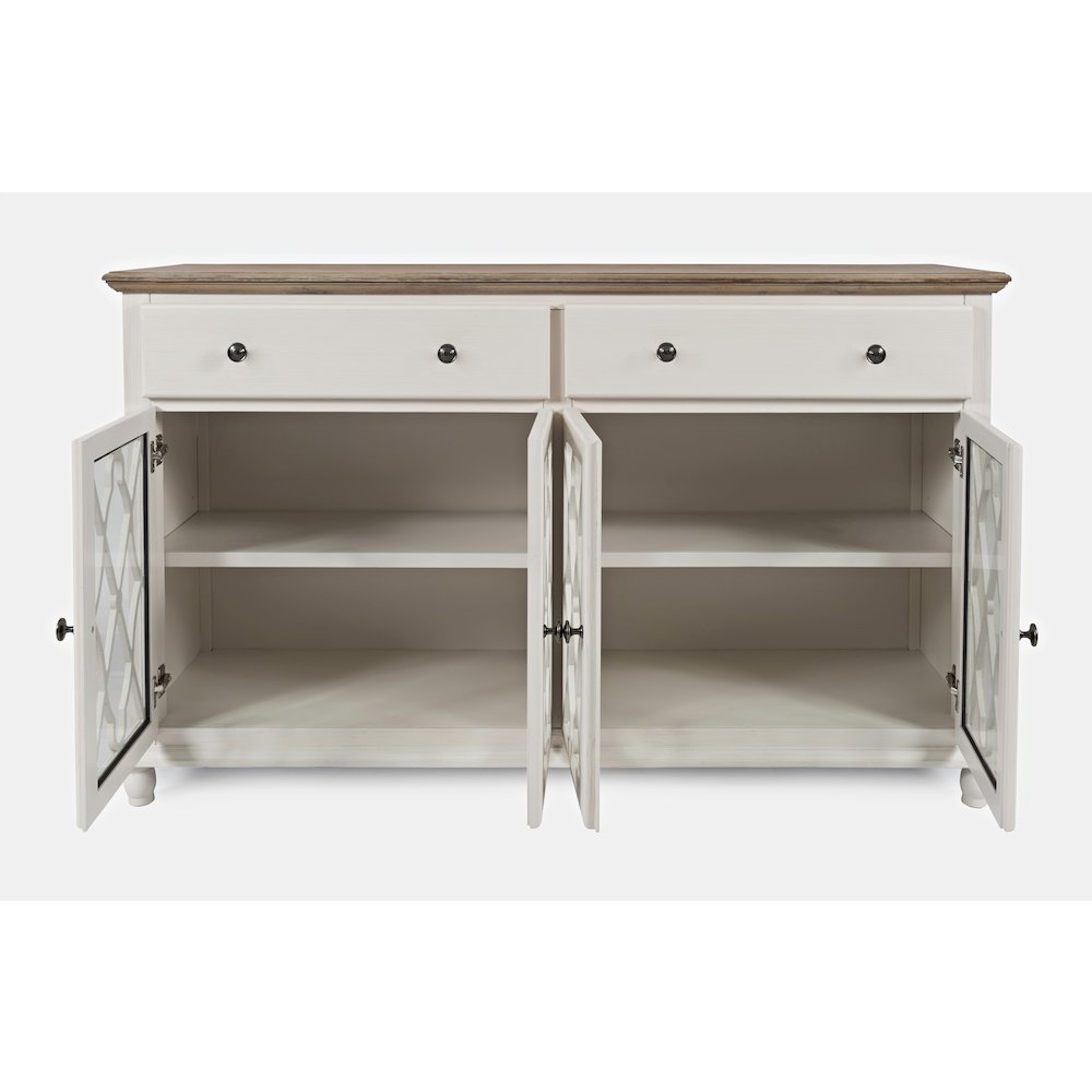 Aurora Hills Country Wire-Brushed 4 Door Accent Chest. Picture 10