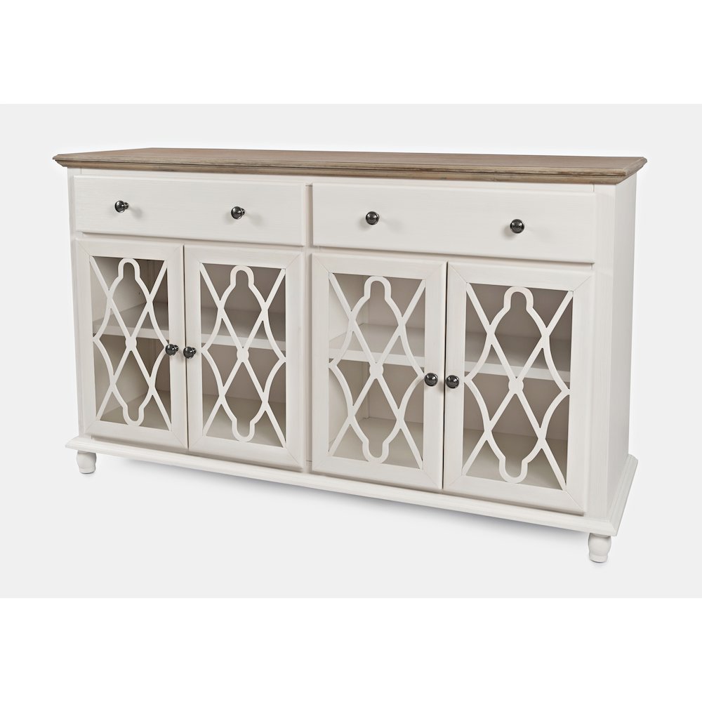 Aurora Hills Country Wire-Brushed 4 Door Accent Chest. Picture 3