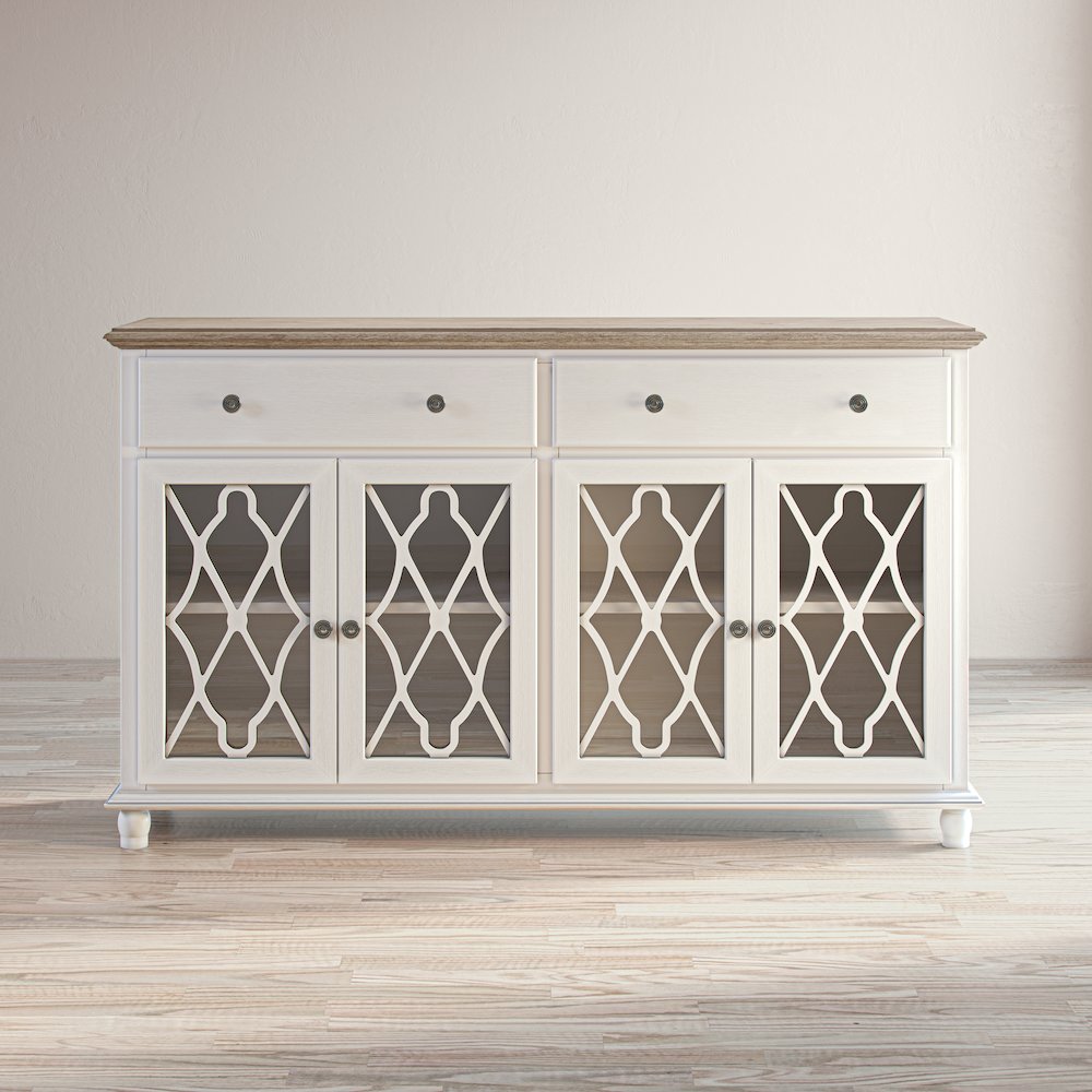 Aurora Hills Country Wire-Brushed 4 Door Accent Chest. Picture 11
