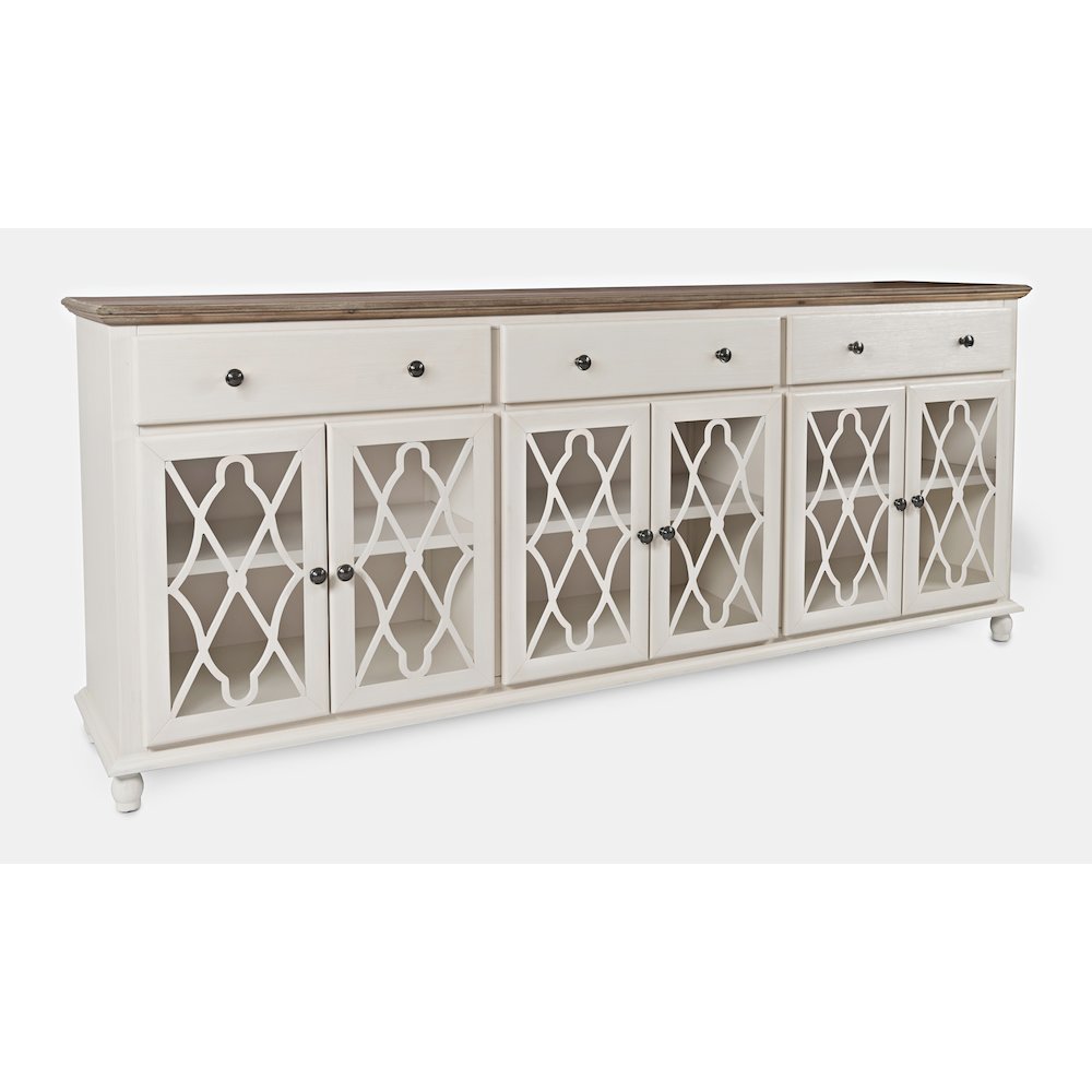 Aurora Hills Country Wire-Brushed 6 Door Accent Chest. Picture 3