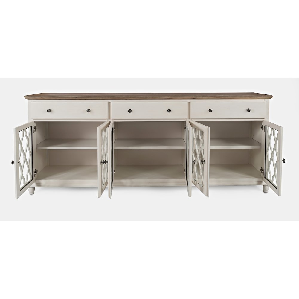 Aurora Hills Country Wire-Brushed 6 Door Accent Chest. Picture 6
