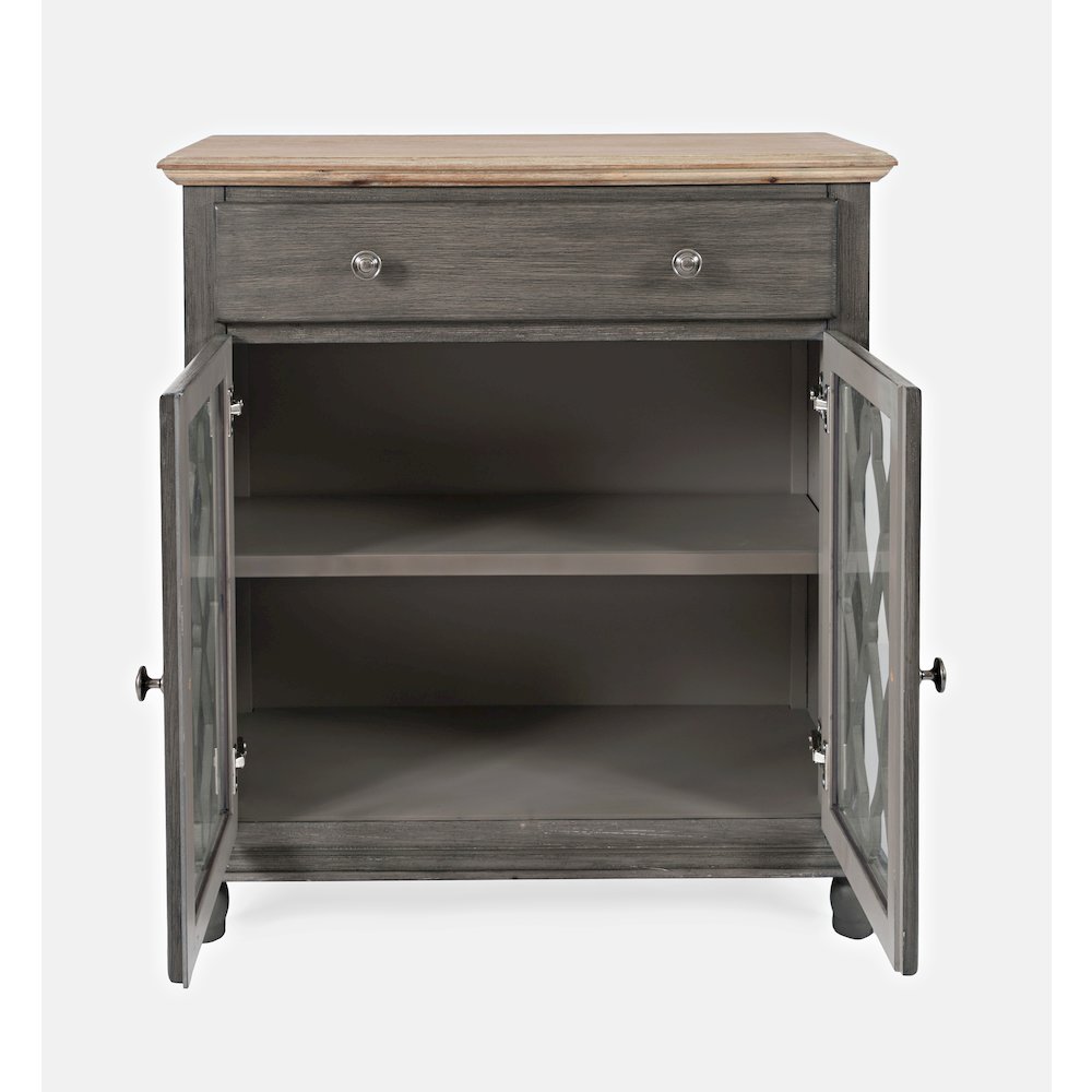Aurora Hills Country Wire-Brushed 2 Door Accent Chest. Picture 6