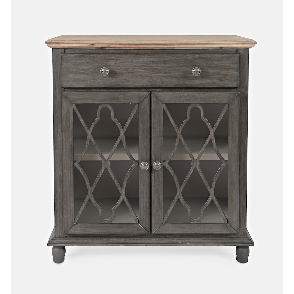 Aurora Hills Country Wire-Brushed 2 Door Accent Chest. Picture 1