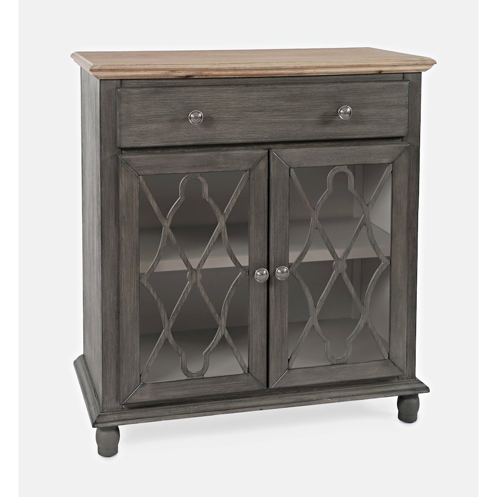 Aurora Hills Country Wire-Brushed 2 Door Accent Chest. Picture 3