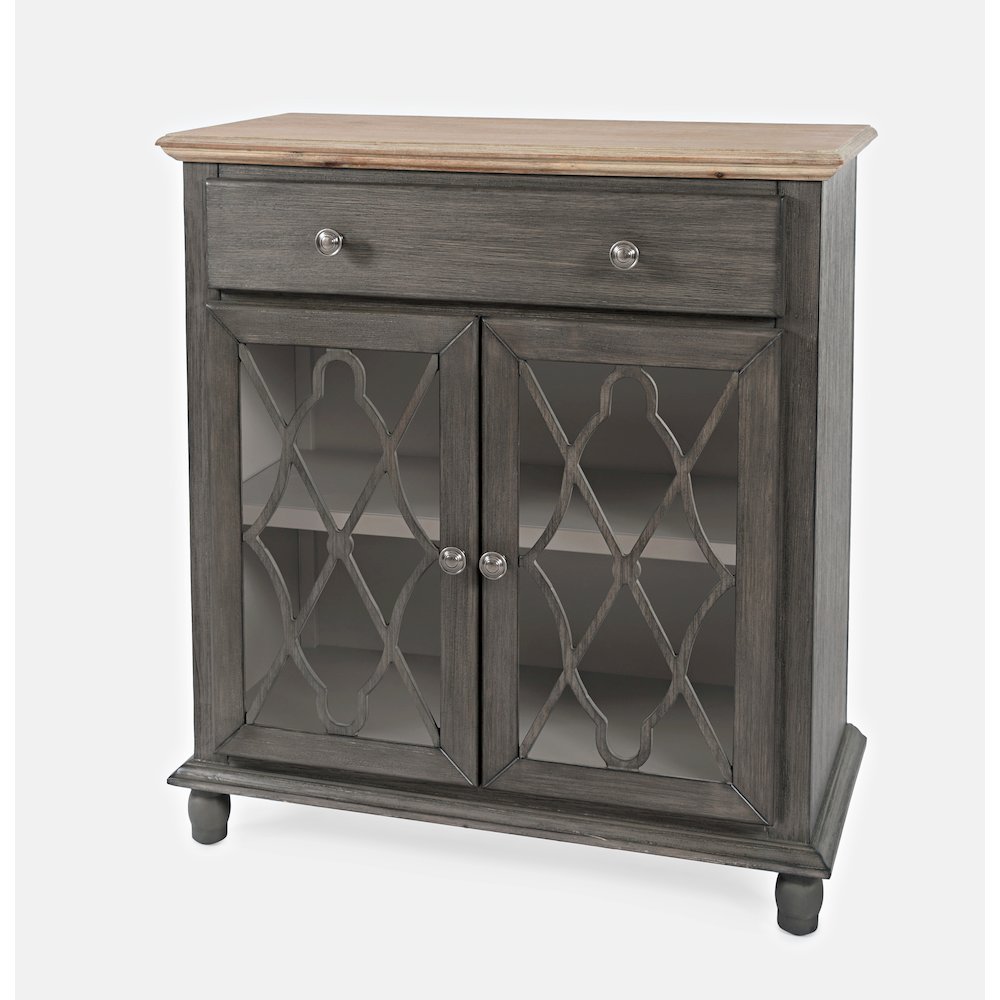 Aurora Hills Country Wire-Brushed 2 Door Accent Chest. Picture 2