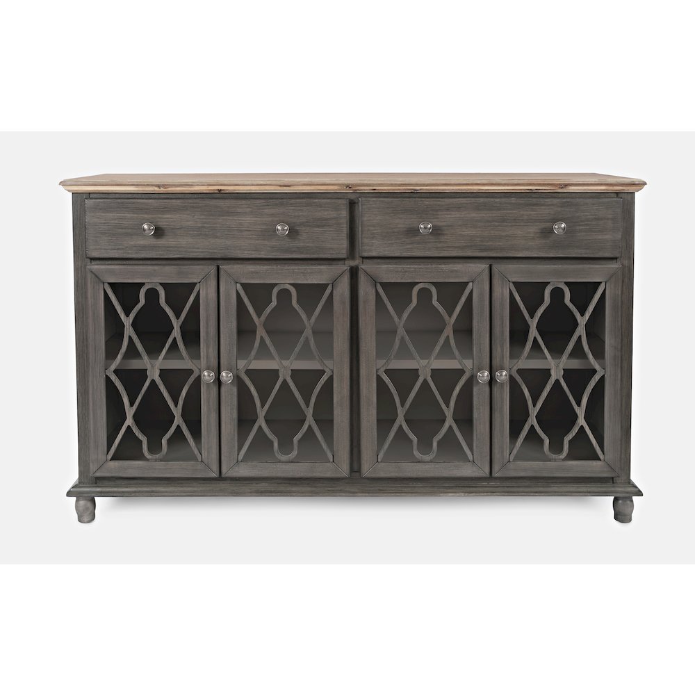 Aurora Hills Country Wire-Brushed 4 Door Accent Chest. Picture 1