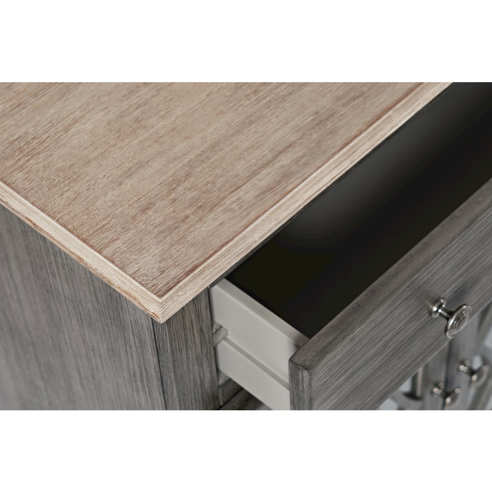 Aurora Hills Country Wire-Brushed 6 Door Accent Chest. Picture 4